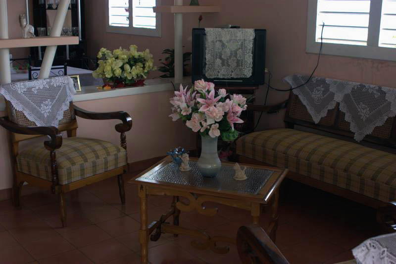 'Living room' Casas particulares are an alternative to hotels in Cuba.